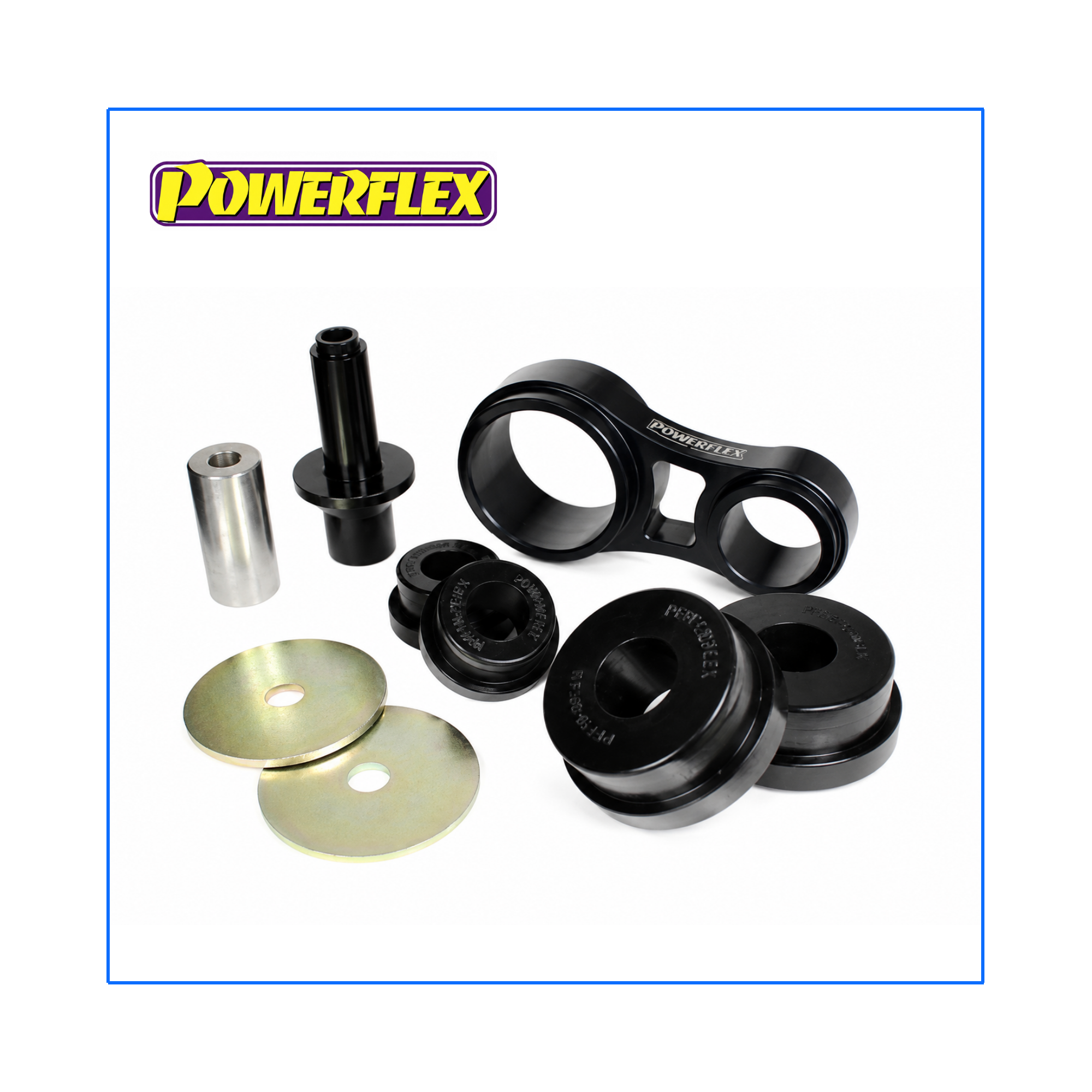 Black Series Lower Engine Mount Bracket & Bushes PFF19-2020BLK – Ford Fiesta ST150 Mk6
