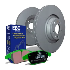 EBC Greenstuff Brake Pads & Plain Disc Front Kit