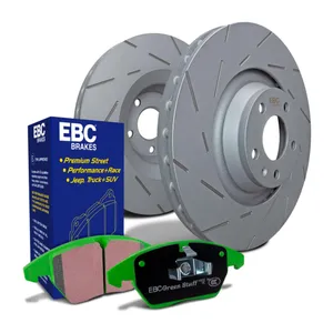 EBC Greenstuff Pad and Turbo Grooved Disc Front Kit