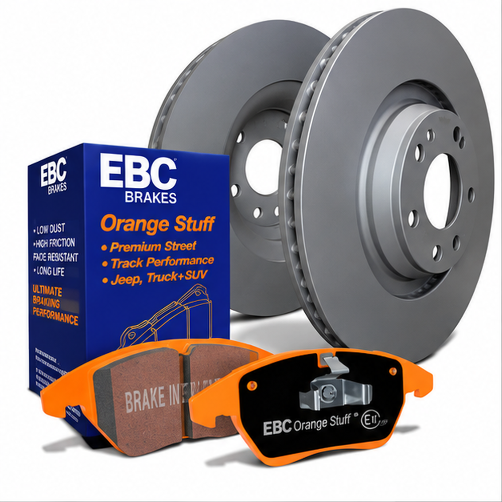 EBC Orangestuff Pad and Plain Disc Front Kit
