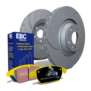 EBC Yellowstuff Pad and Ultimax Grooved Disc Front Kit