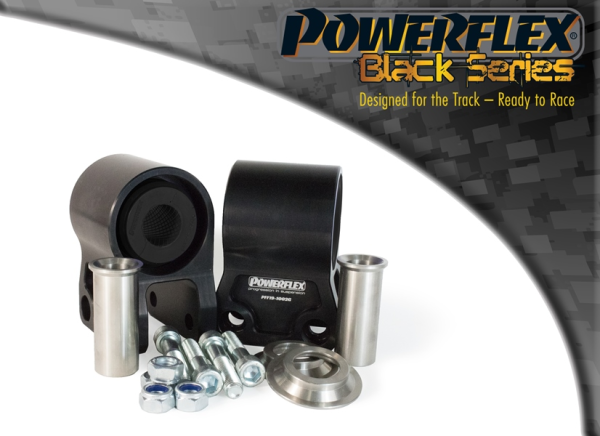 Powerflex PFF19-1002GBLK - Powerflex Black Series Front Wishbone Rear Bush Anti-Lift & Caster Offset - Ford Focus Mk2 ST225