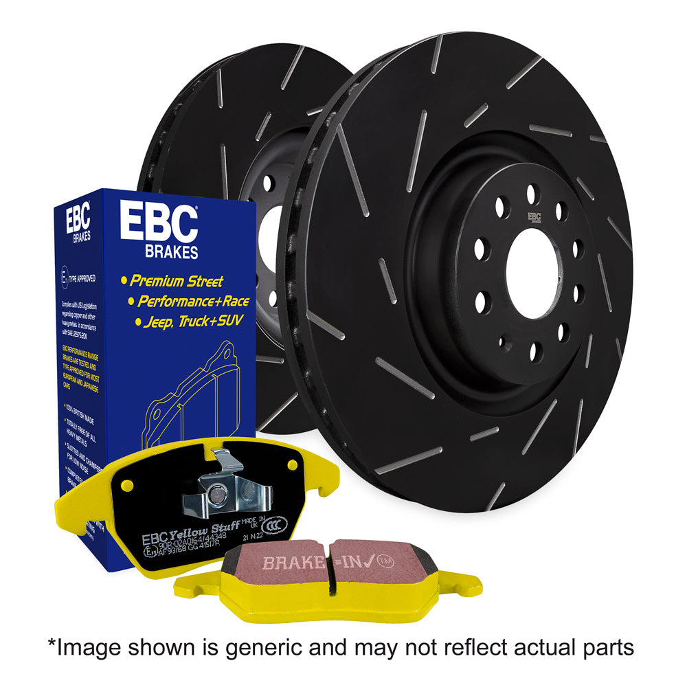 EBC Yellowstuff Pad and Ultimax Grooved Disc Rear Kit – Ford Focus Mk2 RS (2009–2011)