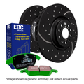 EBC Greenstuff Pad and Turbo Grooved Disc Rear Kit – EBC product range illustration