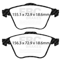 EBC Redstuff Brake Pads – Front – Ford Focus ST225 Mk2 (2005–2011)