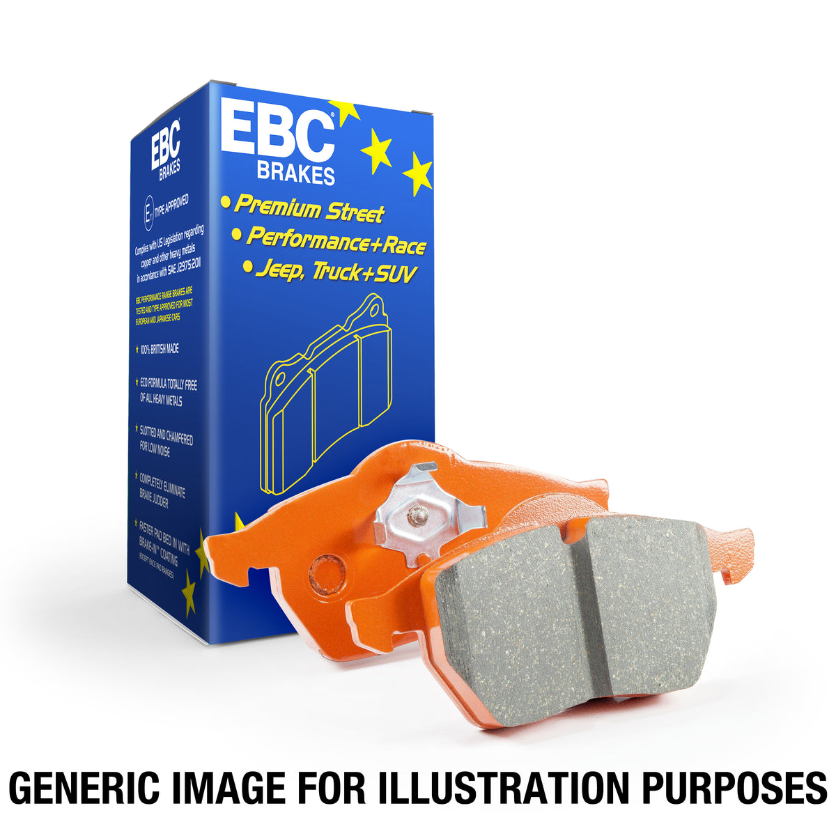 EBC Orangestuff Brake Pads and Brake Line Track Pack – EBC Brakes